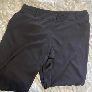 Lane Bryant Classic Black Wide Leg Slacks Dress Pants Size 24